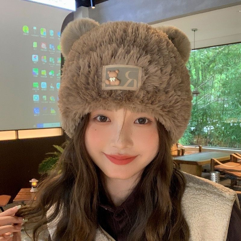 Wholesale  Knitted Hat with Fleece Large Head Circumference Beanie